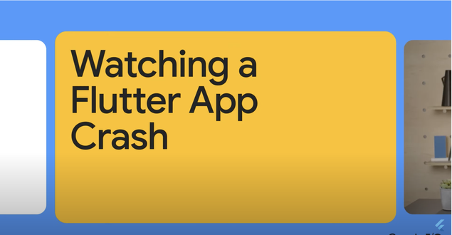Watching Flutter app crash