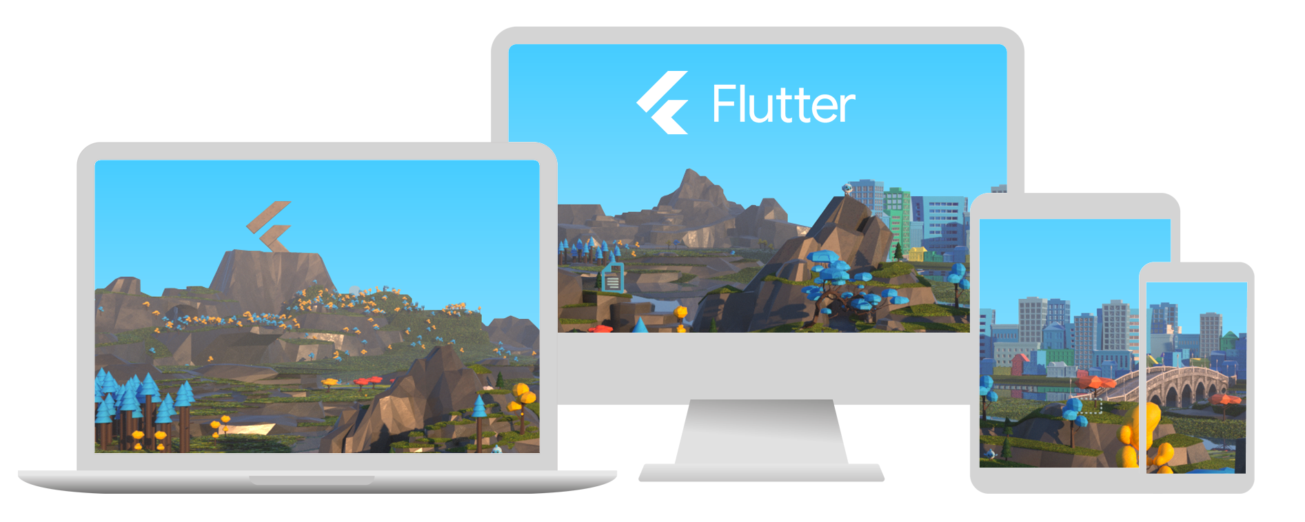 在所有屏幕上大放异彩，Flutter 支持 Android、iOS、iPadOS、Web、Windows、macOS 和 Linux